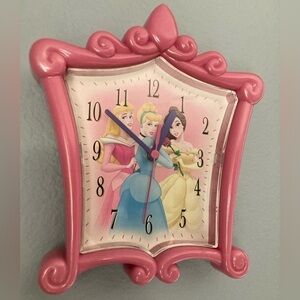 Sweet DISNEY Pink Princess Wall Clock